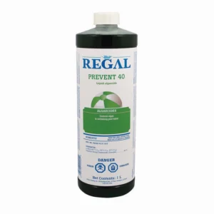 A bottle of regal prevent-id cleaner.