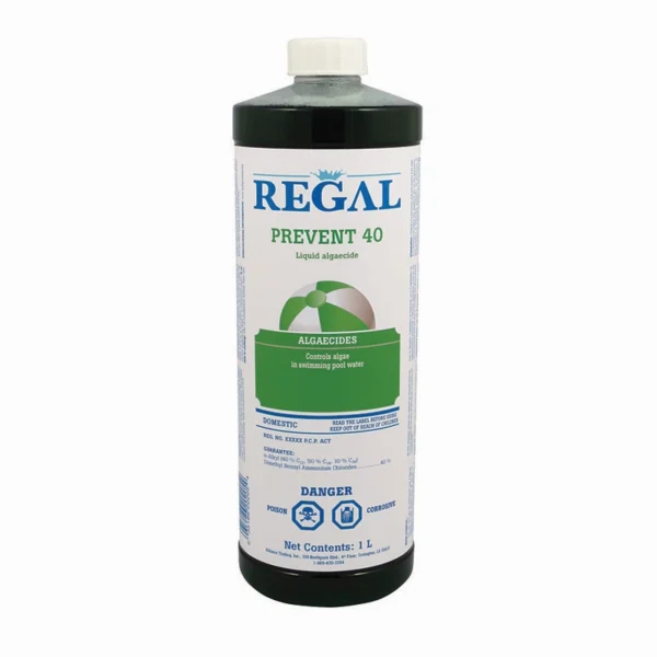 A bottle of regal prevent-id cleaner.