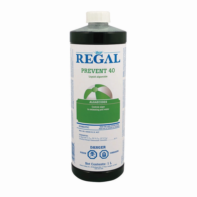 A bottle of regal prevent-id cleaner.