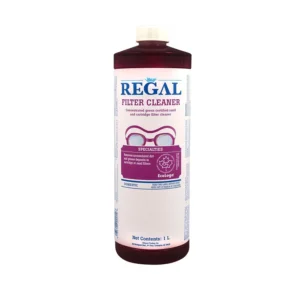 A bottle of regal cloth cleaner