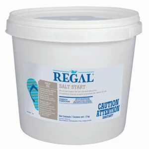 A tub of regal salt is shown.