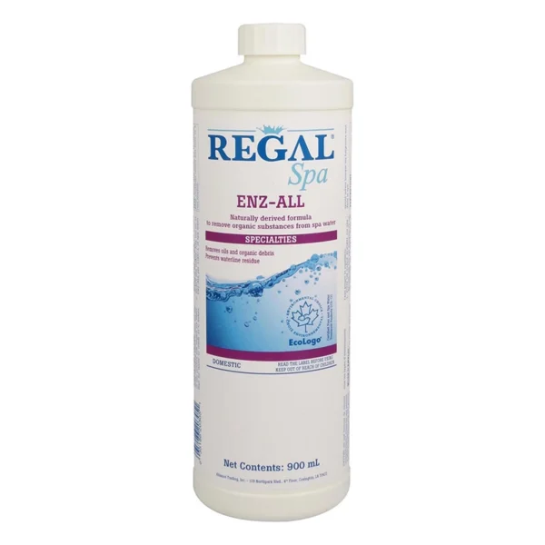 A bottle of regal spa end-all