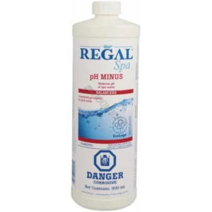 A bottle of regal spa water