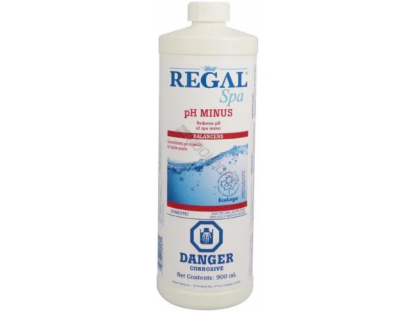 A bottle of regal spa water