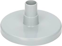 A white plastic base with a round top.